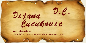Dijana Čučuković vizit kartica
